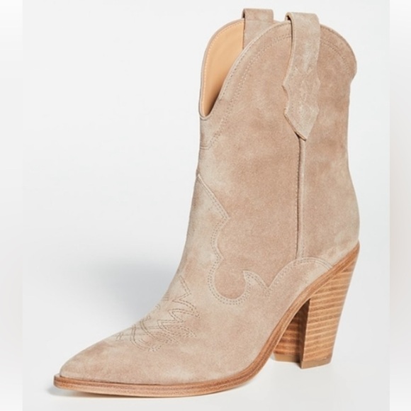 Sigerson Morrison Shoes - Sigerson Morrison Kalila suede western boots Size 37 beige